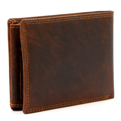 Portfel męski skórzany PELLUCCI UGLE N992 brązowy
