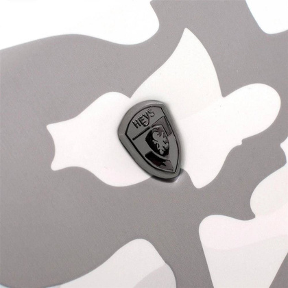 Heys White Camo biała średnia twarda walizka na kółkach