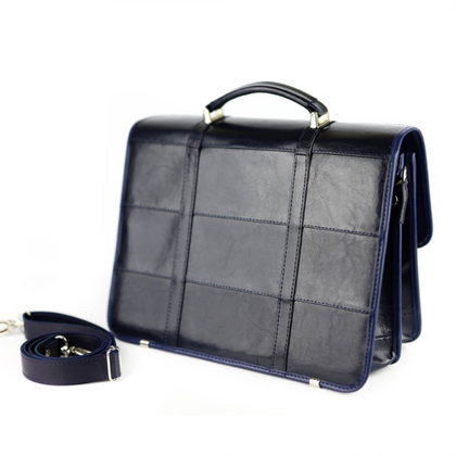 514 Teczka męska pasy - granat KEMER