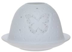 Lampion porcelanowy z motylem