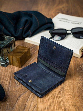 Niewielki portfel męski RFID wersja pionowa