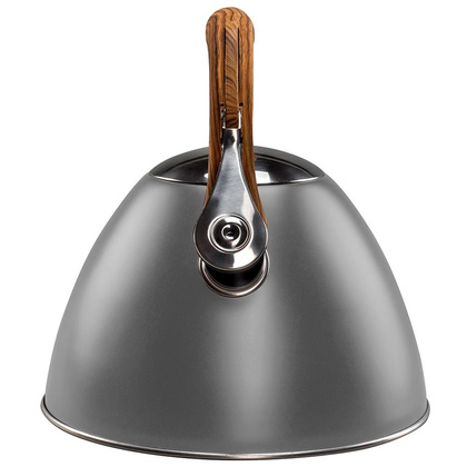 Czajnik stalowy tradycyjny z automatycznym gwizdkiem szary 3 l