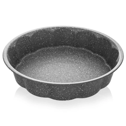 Forma do pieczenie blacha do ciasta pizzy zapiekania okrągła granitowa GRANDE 28,5 cm
