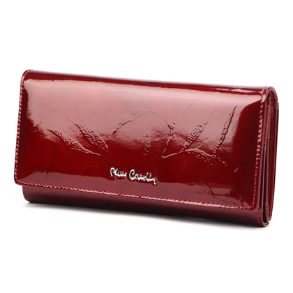 Duży skórzany portfel damski Pierre Cardin