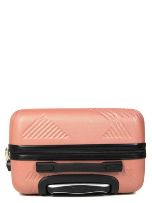 LYS Paris Cali Mała twarda różowa walizka kabinowa na kółkach 45 cm