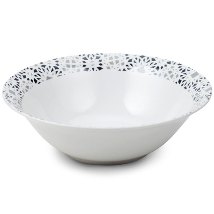 Miska porcelanowa sałatkowa do serwowania głęboka MAIOLICA GREY 23 cm | 1,4 l