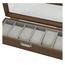 Szkatułka na 6 zegarków, etui, organizer zamykany ze szkłem 31x12x7,5cm PDMDF04