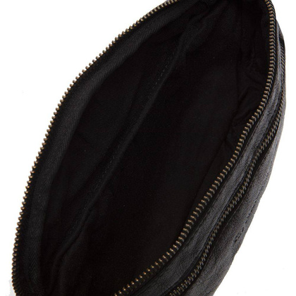 Saszetka / nerka skórzana Valencia Czarna - min. zamówienie 20 / 50 / 100 szt.