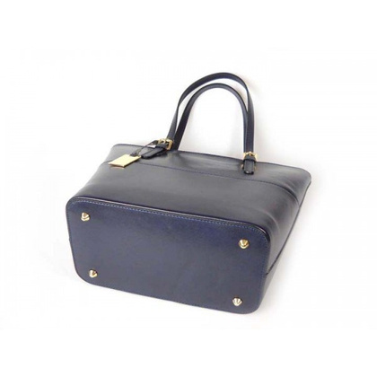 TOREBKA VERA PELLE NA RAMIĘ SKÓRA A4 GRANATOWA T88BS