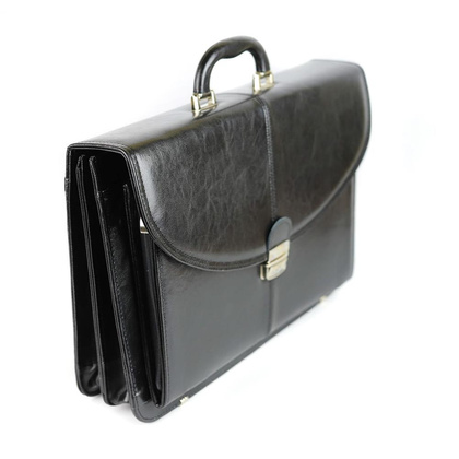 537 Teczka skórzana elegant - czarny KEMER