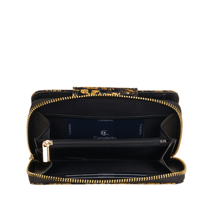 Damski portfel Canaletto ze złotej skóry naturalnej – luksus i nowoczesność PD2006s79 RFID