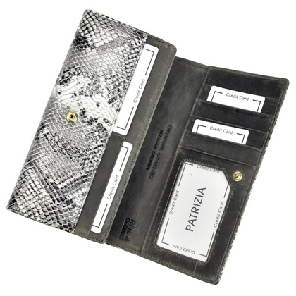 Portfel damski skórzany PELLUCCI SNR-106 RFID Popiel