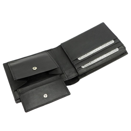 Portfel męski skórzany PELLUCCI IN-1037 Czarny
