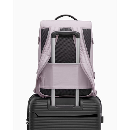 Plecak podróżny z miejscem na laptop 15,6" PUCCINI BARBADOS PM50251 M 3A Różowy