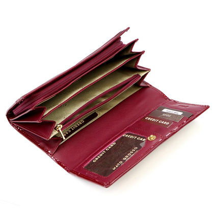 Portfel damski skórzany PELLUCCI 0743-57 RFID Bordo