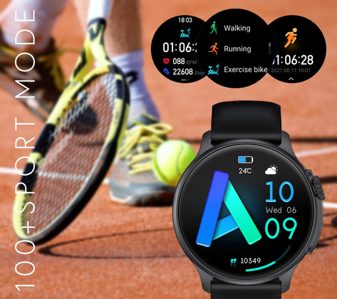 Smartwatch Męski RUBICON RNCF12 Tytan/Orange SMARUB245