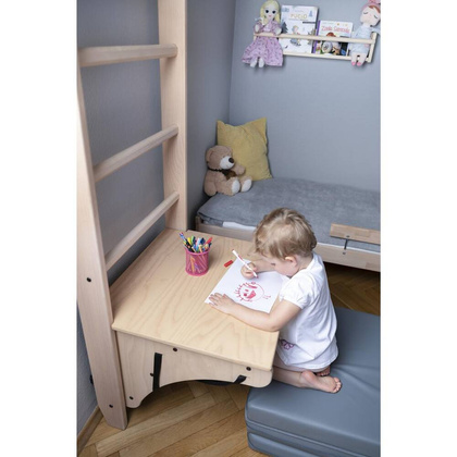 Drabinka z drewnianym drążkiem i akcesoriami BenchK 113