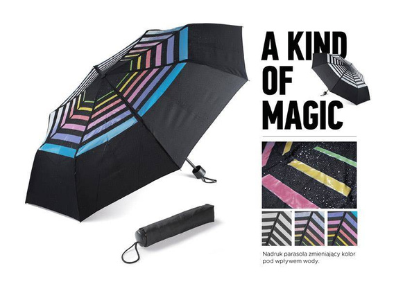 Parasol zmieniający kolor PASKEE KEMER Czarny