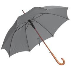 Parasol automatyczny, drewniany NANCY Szary