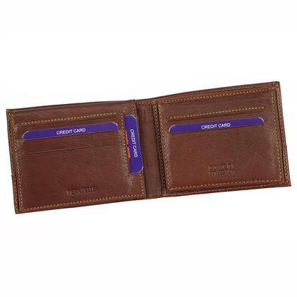 Portfele męskie brązowy Coveri 1906 288 KEMER