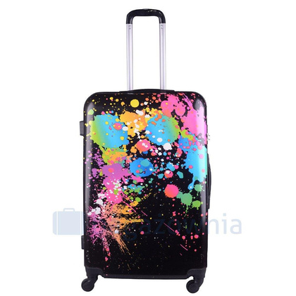 Średnia walizka KEMER RGL PRINT M Ciapki Multikolor