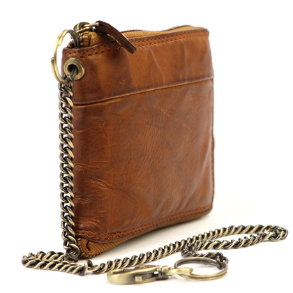 Skórzany damski portfel Gregorio WASH 104B camel-2