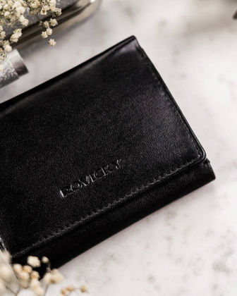 Skórzany portfel z zewnętrzną portmonetką