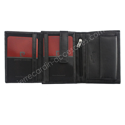 Portfel męski skórzany PIERRE CARDIN CD TILAK22 330 RFID Czarny