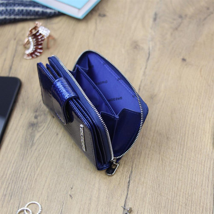 Portfel damski skórzany PELLUCCI GF115 Niebieski