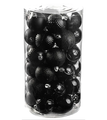 Bombki choinkowe komplet 37 szt. nietłukących plastikowych bombek