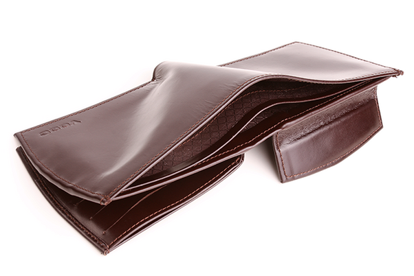 Portfel skórzany męski KEMER VOOC PPM1 Brązowy