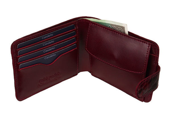 Mały Portfel damski lakierowany Canaletto z RFID PD1050s314 RFID