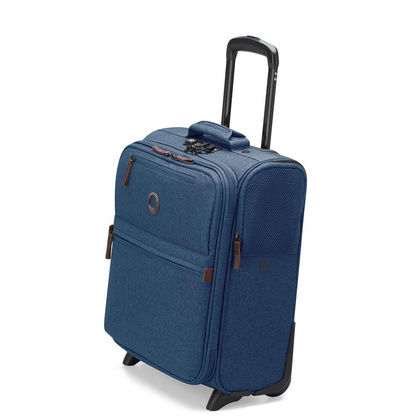 Delsey Maubert 2.0 Mała miękka walizka kabinowa 45 cm niebieska