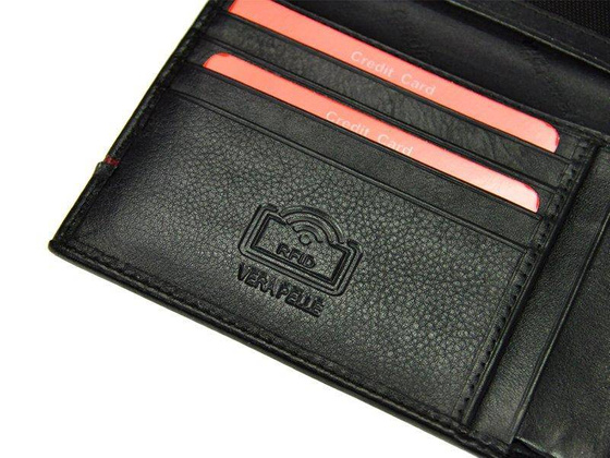 Portfel męski skórzany PIERRE CARDIN SAHARA TILAK15 8806 Czarny / Czerwony