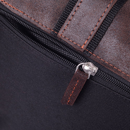 Torba skórzana na ramię KEMER CH 12 Czarna / Brąz - min. zamówienie 20 / 50 / 100 szt.