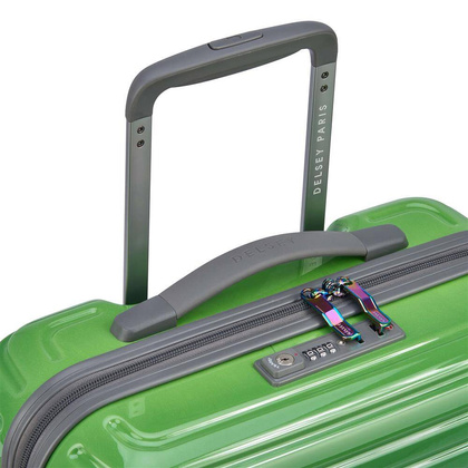 Delsey Caumartin Plus mała zielono - niebieska walizka kabinowa na kółkach 55 cm
