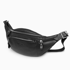 Skórzana torba biodrowa / nerka PUCCINI LGD8386 1 Czarna