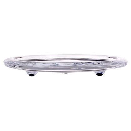 Podstawka szklana pod świece podstawa pod świeczkę świecznik 10 cm