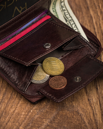 Portfel męski skórzany na karty