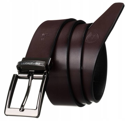 Zestaw prezentowy: skórzany pasek męski z wymienną klamrą na bolec