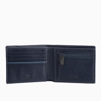 Portfel męski skórzany PUCCINI SORRENTO NA115 7A Niebieski