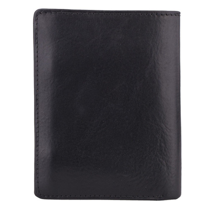 Portfel męski skórzany KEMER 012 Czarny - min. zamówienie 20 / 50 / 100 szt.