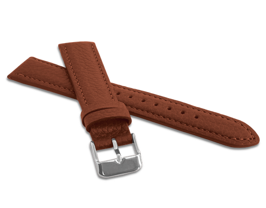 LAVVU Brązowy wyściełany pasek BISON z luksusowej skóry Top Grain - 22