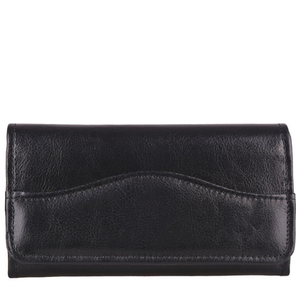 Portfel damski skórzany KEMER P17 Czarny - min. zamówienie 20 / 50 / 100 szt.