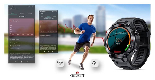 Smartwatch Giewont GW460-1 Czarny