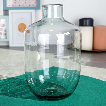 Wazon na kwiaty dekoracyjny szklany 19 cm