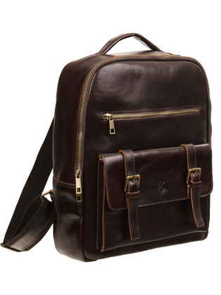 Uniwersalny plecak ze skóry naturalnej garbowanej roślinnie P450s269gr