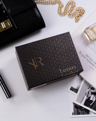 Skórzany portfel damski z technologią rfid