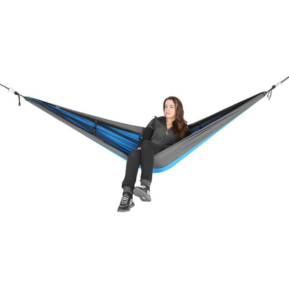 HAMAK TURYSTYCZNY 2 OSOBOWY 270X140CM Z MOSKITIERĄ NIEBIESKI