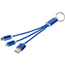 Kabel do ładowania 3w1 Metal z kółkiem na klucze
